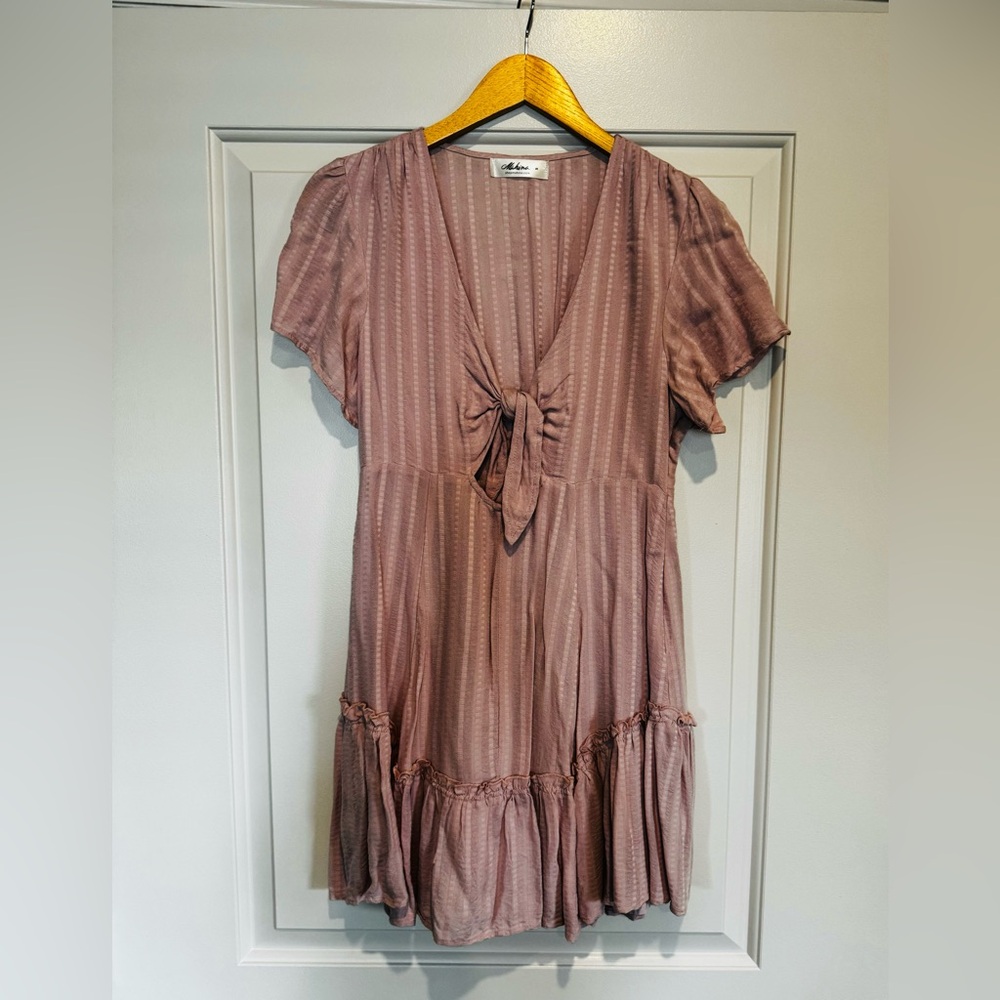 Mahina, Hawaii dusty pink lined mini dress